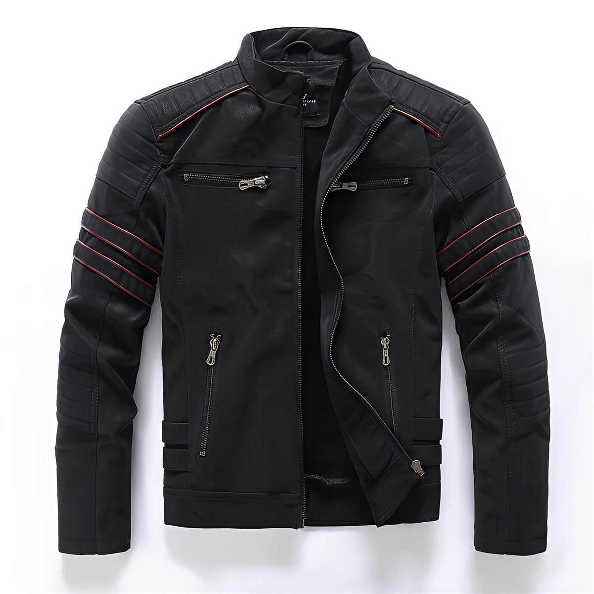 Stylish Motorcycle Leather Jacket for Men