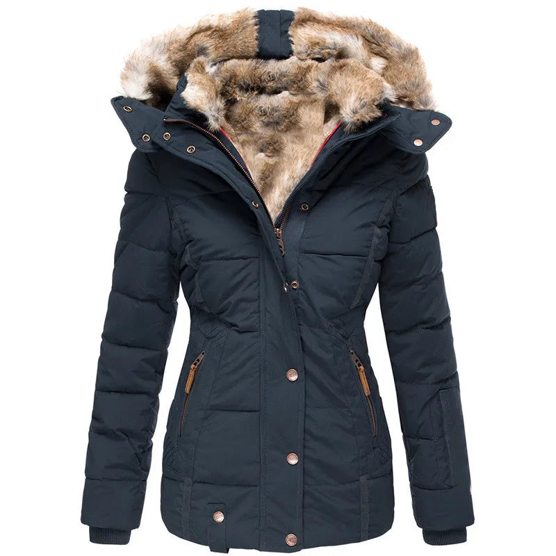 Warm Winter Jacket with Fur Lining for Women