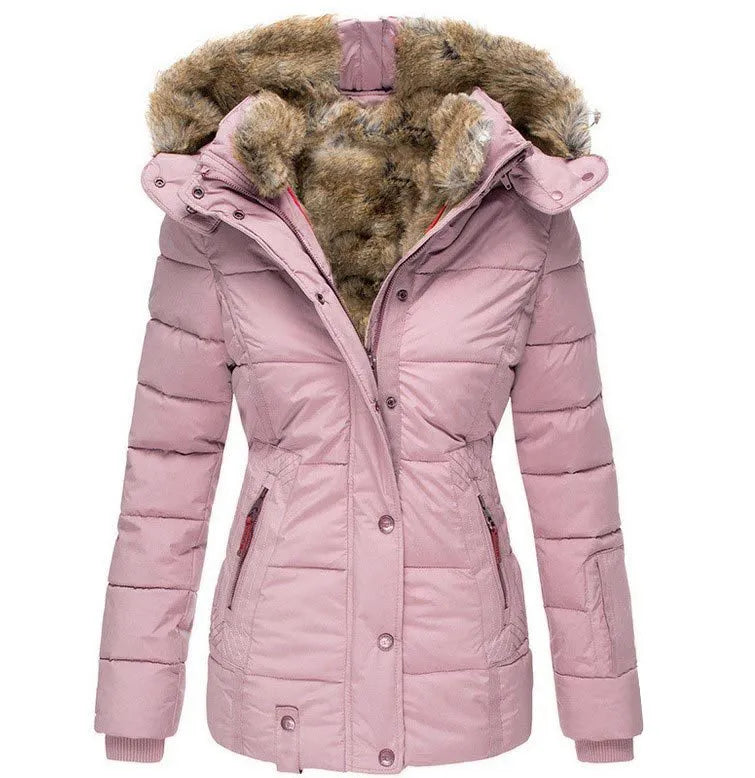 Warm Winter Jacket with Fur Lining for Women