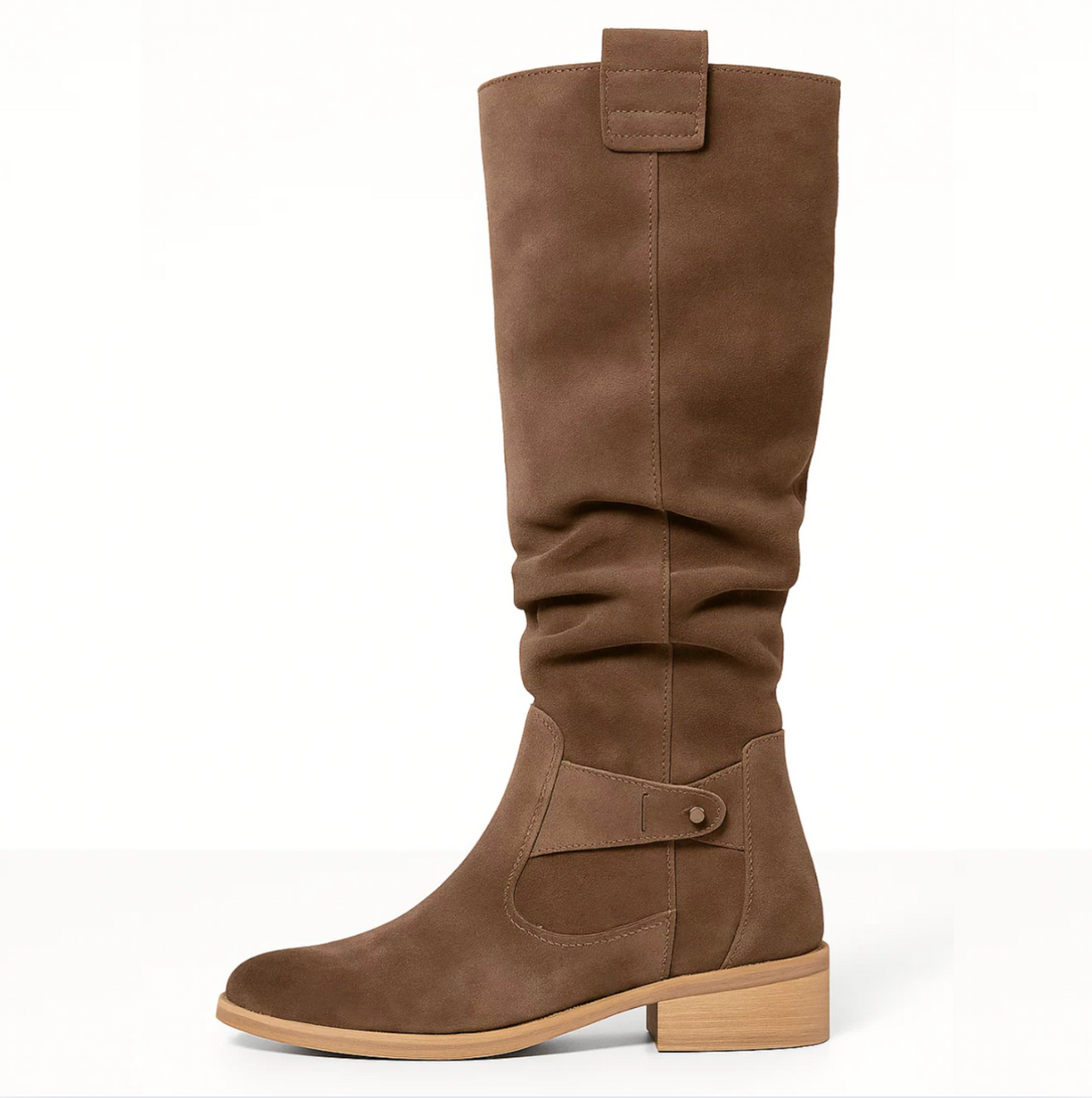 Suede Boots Soft 3cm Heel Elegant Comfortable Fit