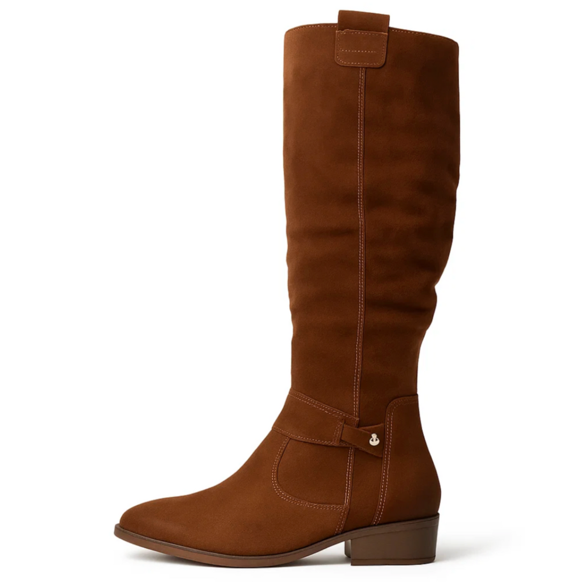 Suede Boots Soft 3cm Heel Elegant Comfortable Fit