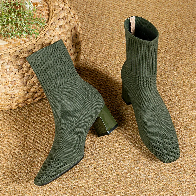 High Heel Boots Elegant Refined Finish Comfortable Fit