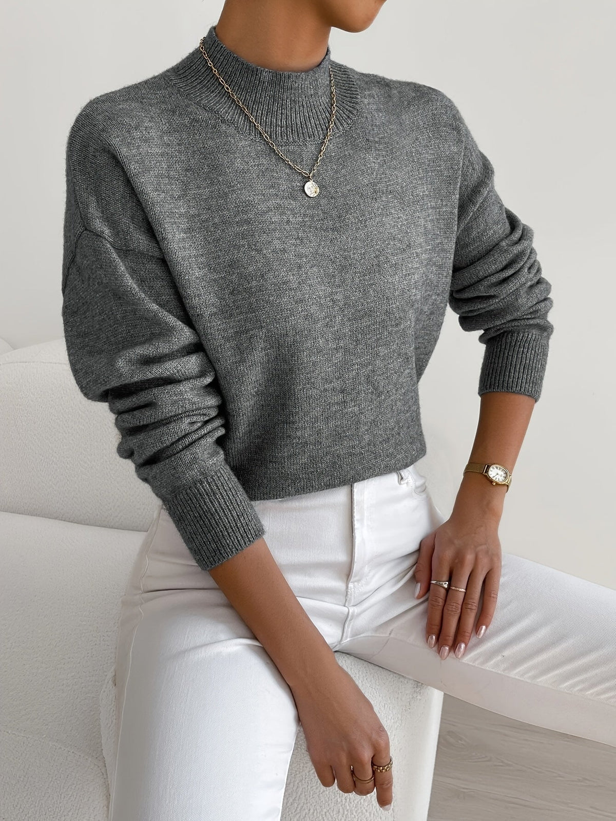 The Elegant Roll Neck in Soft Knit