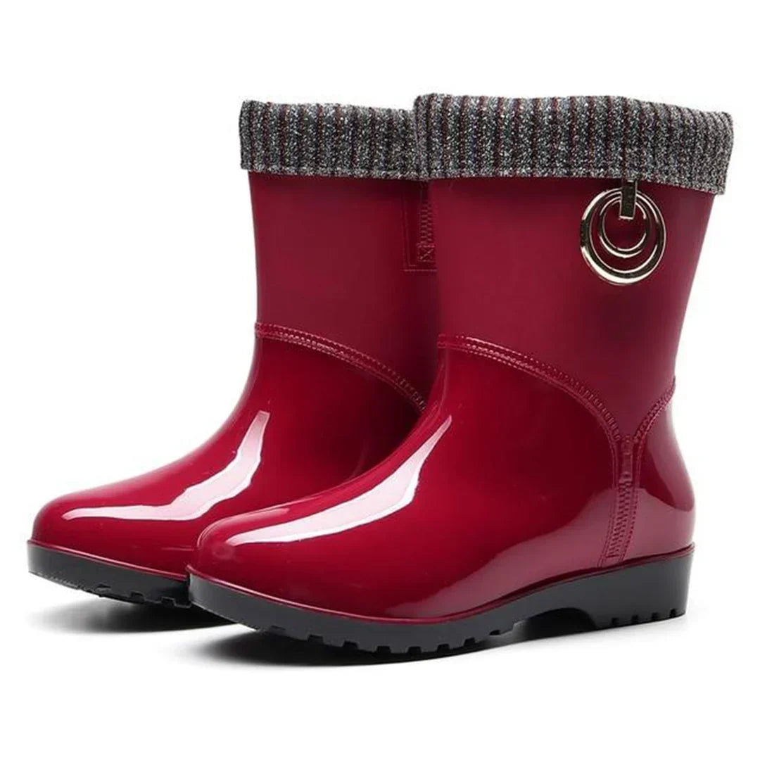 Rain Boots PVC Waterproof Anti Slip Sole Everyday Comfort