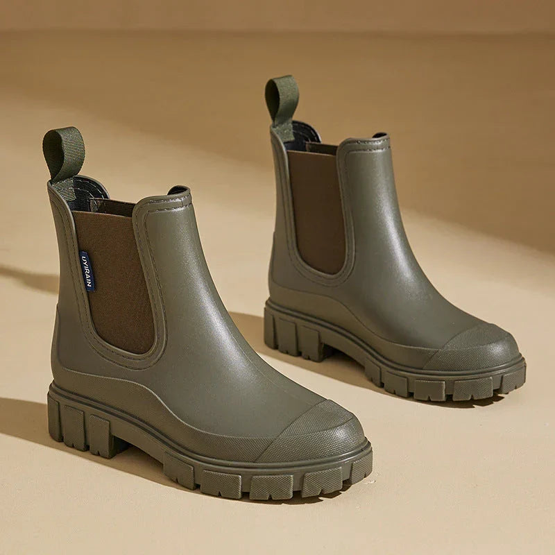 Rain Boots Anti Slip Sole Waterproof Modern Everyday