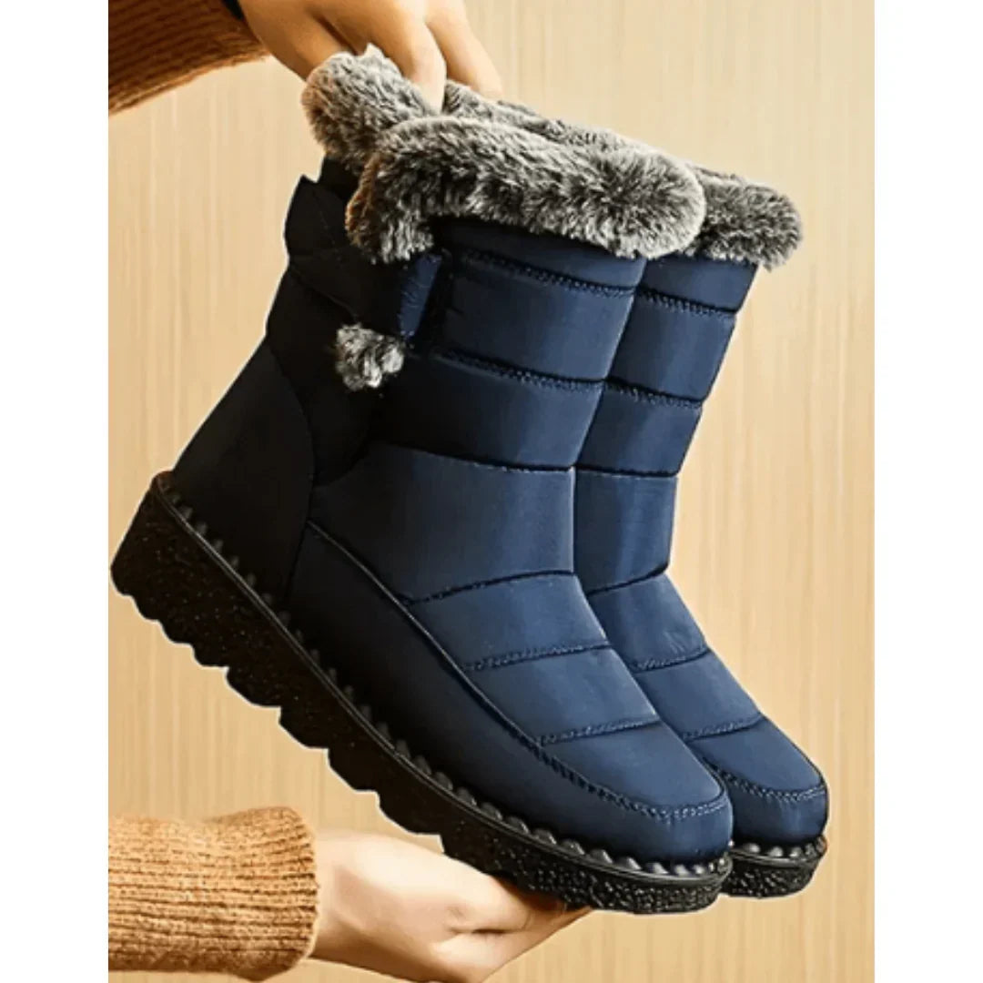 Waterproof Winter Boots Lined Warm Elegant Cold Season