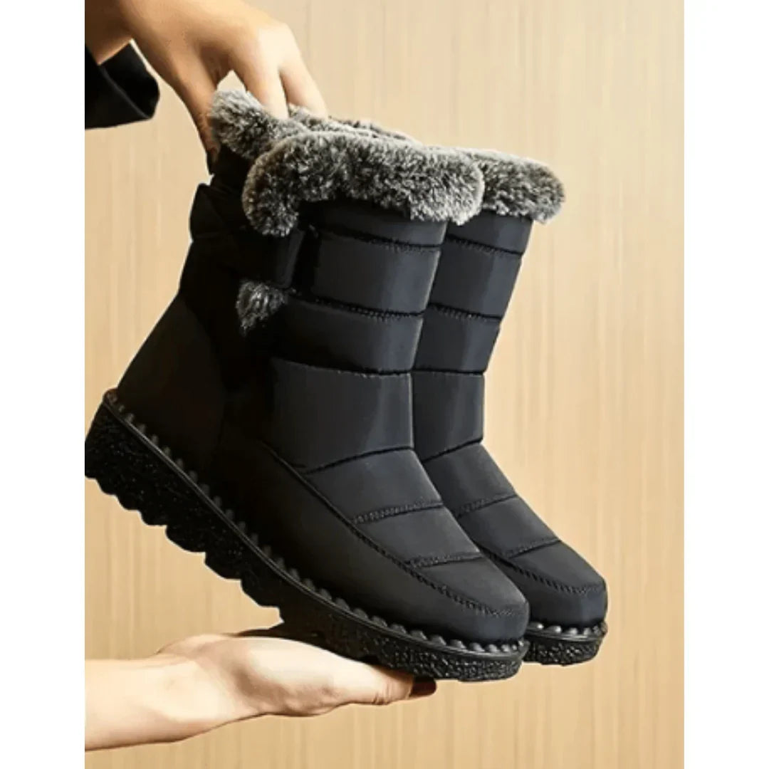 Waterproof Winter Boots Lined Warm Elegant Cold Season