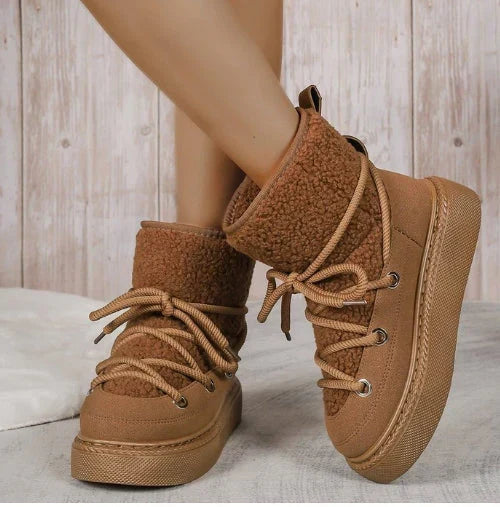 Snow Boots Lined Warm Winter Waterproof Cold Season